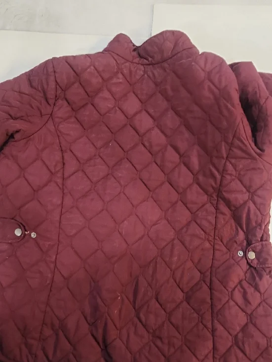 Eddie Bauer Quilted Diamond Puffer Jacket in Burgundy - Picture 4 of 4